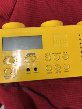 Lego Yellow Portable CD Player with Built-In Controls